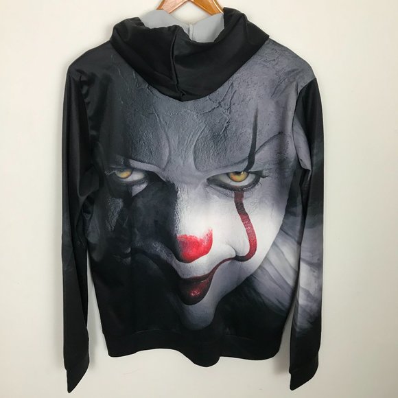 Pennywise Clown Unisex Graphic Hooded 3D Pullover - Picture 5 of 6